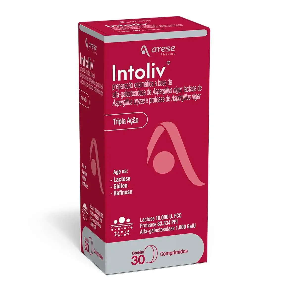 INTOLIV 30 COMPRIMIDOS ALFA GALACTOSIDASE