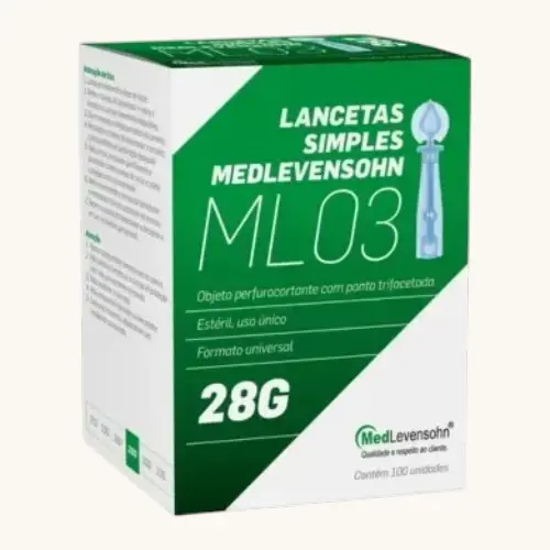 LANCETA MEDLEVENSOHN ML03 100 UNIDADES