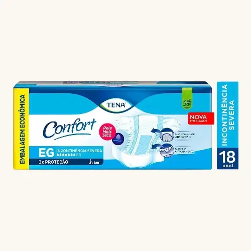 FRALDA TENA CONFORT GERIATRICA EG 18 UNIDADES