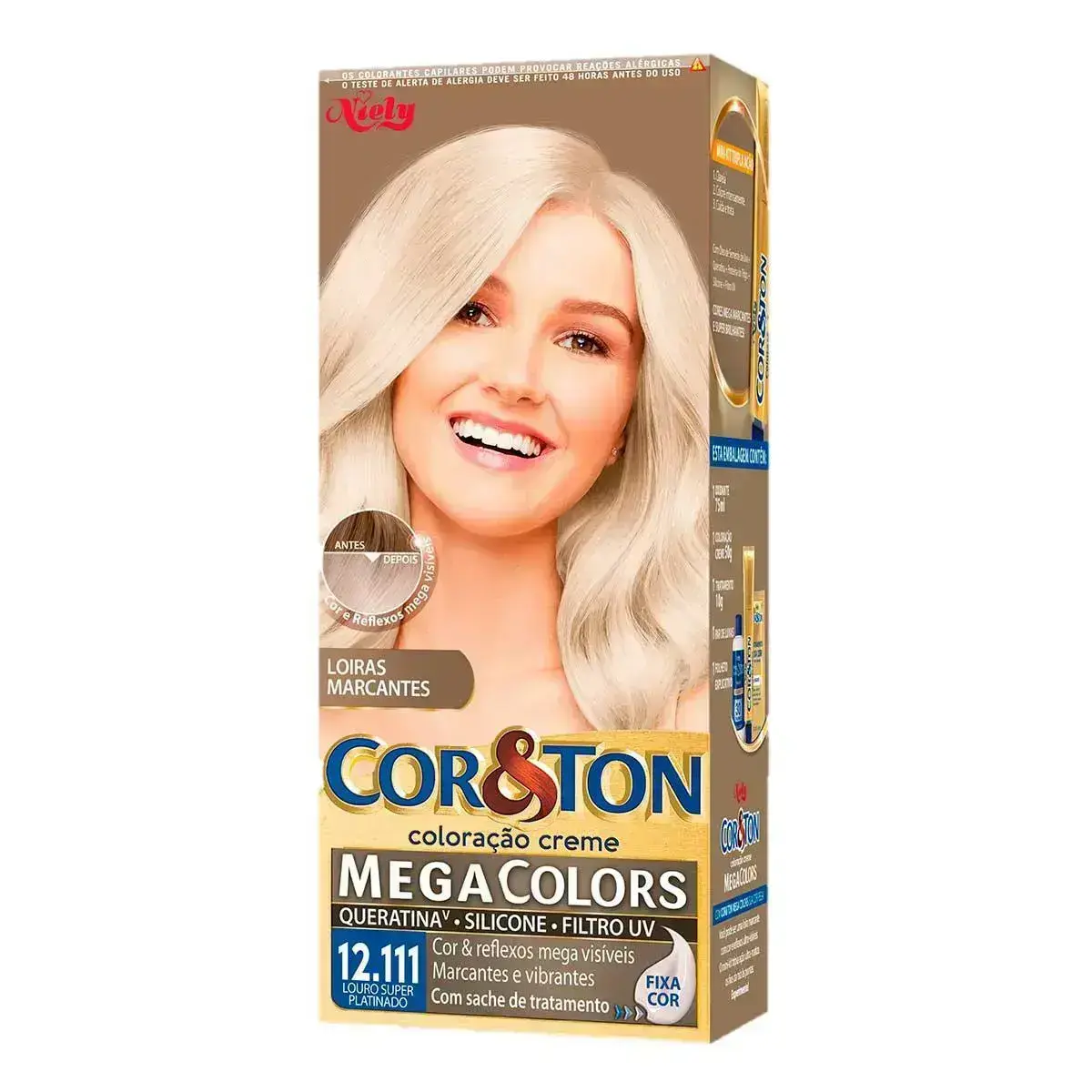 TINTURA COR&TON 12.111 LOURO SUPER PLATINADO