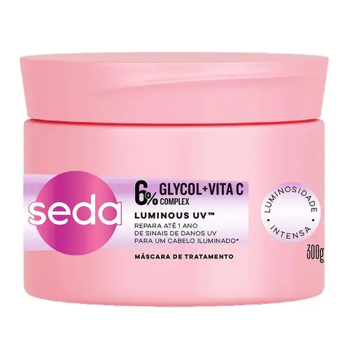 MASCARA DE TRATAMENTO CAPILAR SEDA LIMINOUS UV 300GR