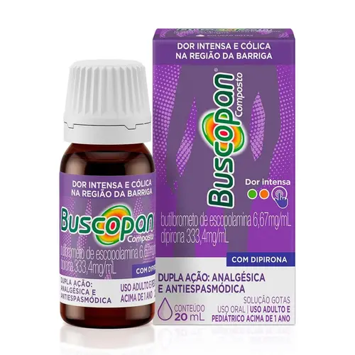 BUSCOPAN COMPOSTO 20ML ESCOPOLAMINA BUTILBROMETO + DIPIRONA SODICA