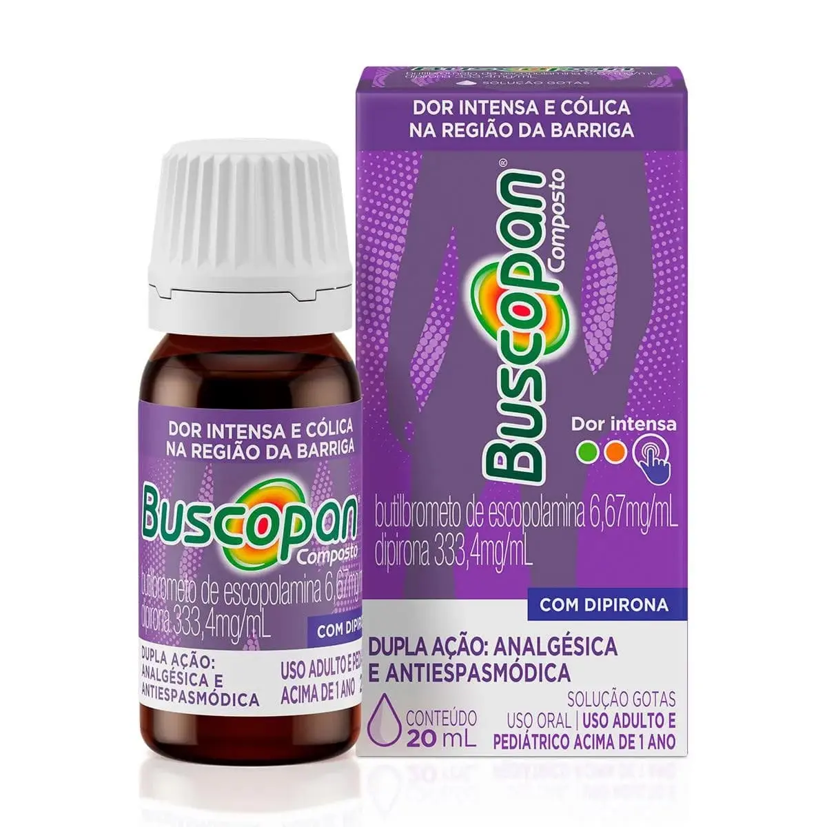 BUSCOPAN COMPOSTO 20ML ESCOPOLAMINA BUTILBROMETO + DIPIRONA SODICA
