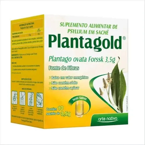 PLANTAGOLD 3,5GR 10 ENV SEM SABOR PLANTAGO OVATA