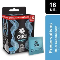 PRESERVATIVO OLLA SENSITIVE 16 UNIDADES