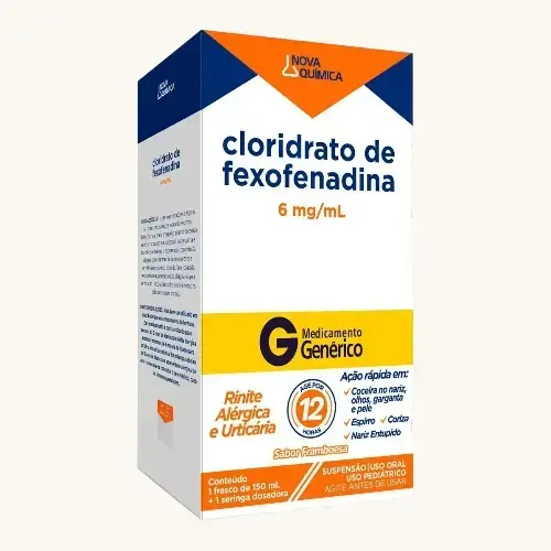 FEXOFENADINA 6MG/ML 150ML GENERICO NOVA QUIMICA FEXOFENADINA CLORIDRATO