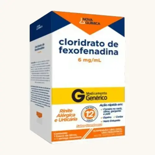 FEXOFENADINA 6MG/ML 60ML GENERICO NOVA QUIMICA FEXOFENADINA CLORIDRATO