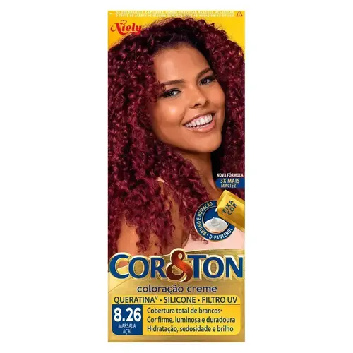TINTURA COR&TON 8.26 MARSALA ACAI