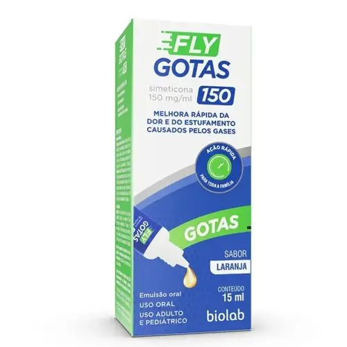 FLY 150MG/ML GOTAS 15ML LARANJA SIMETICONA