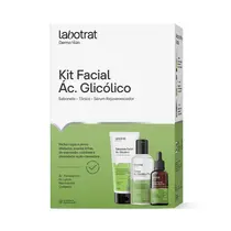 KIT FACIAL LABOTRAT ACIDO GLICOLICO SABONETE + TONICO + SERUM REJUVENESCEDOR