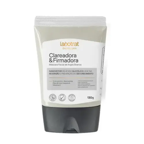 MASCARA FACIAL LABOTRAT ARGILA BRANCA CLAREADORA 130GR