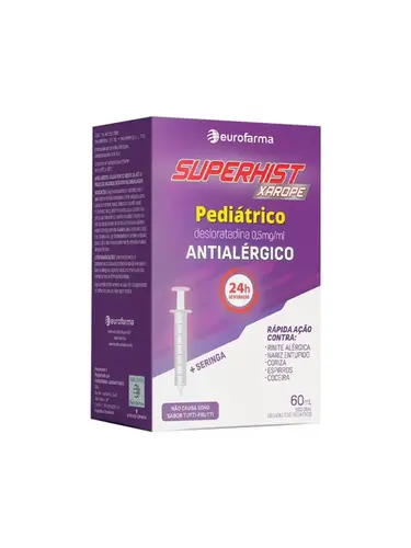 SUPERHIST 0,5MG/ML XAROPE 60ML DESLORATADINA