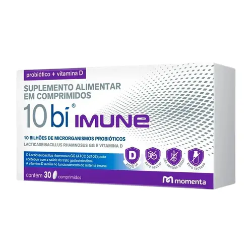 10 BI IMUNE 30 COMPRIMIDOS LACTOBACILLUS GG + VITAMINA D