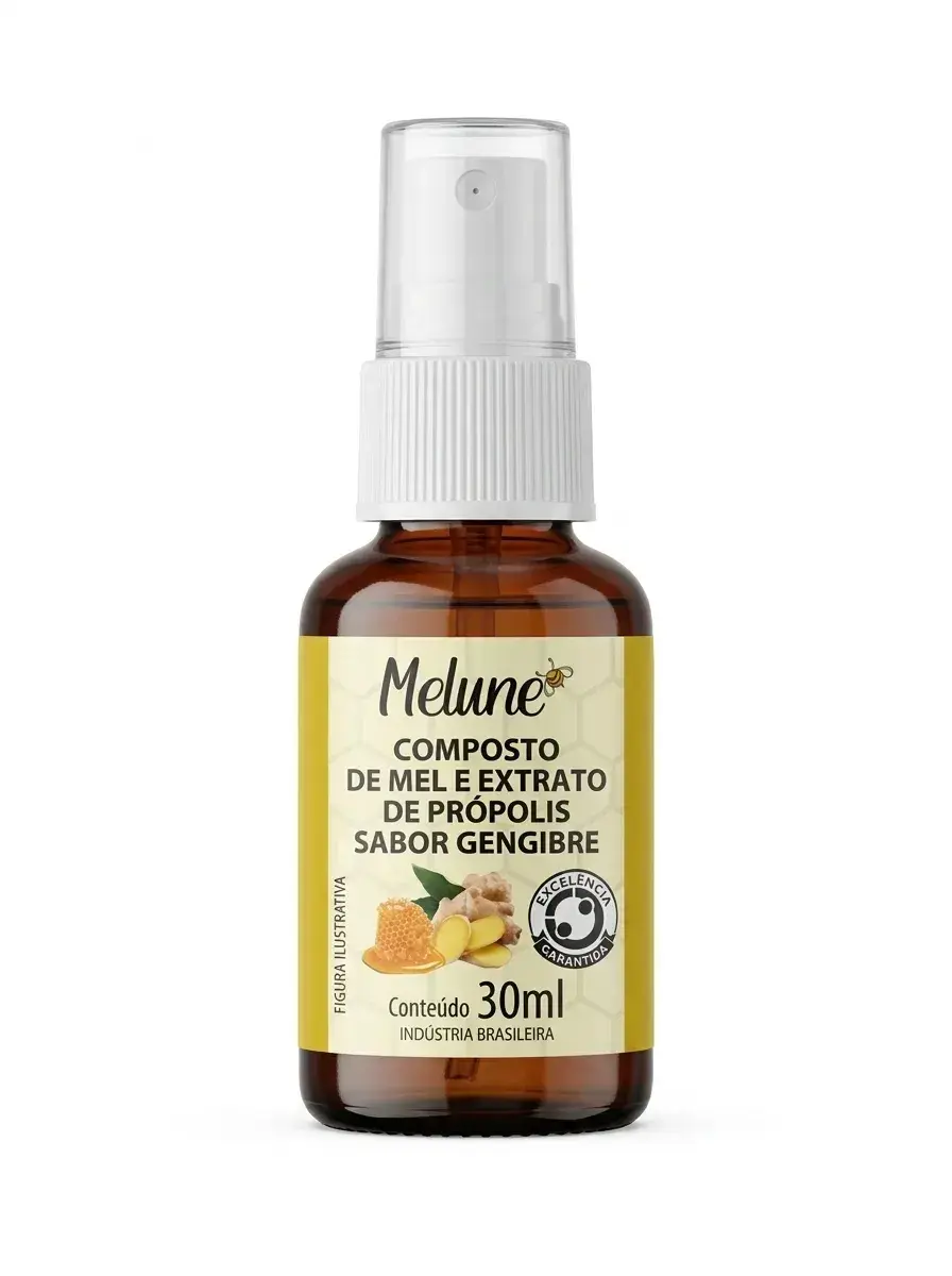 SPRAY MELUNE MEL PROPOLIS E GENGIBRE 30ML APIS FLORA