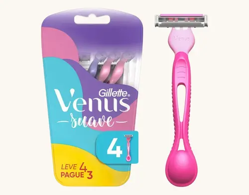 APARELHO DE DEPILACAO GILLETTE VENUS SUAVE 6 UNIDADES