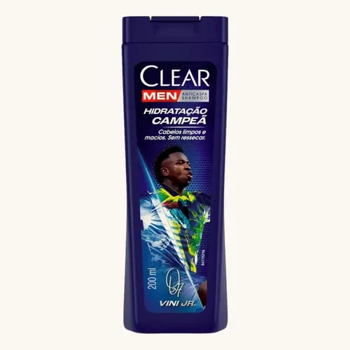 SHAMPOO ANTICASPA CLEAR MEN HIDRATACAO CAMPEA VINI JUNIOR 200ML