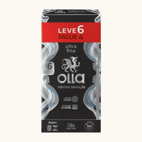 PRESERVATIVO OLLA MAXIMA SENSACAO ULTRA FINO LV6 PG4