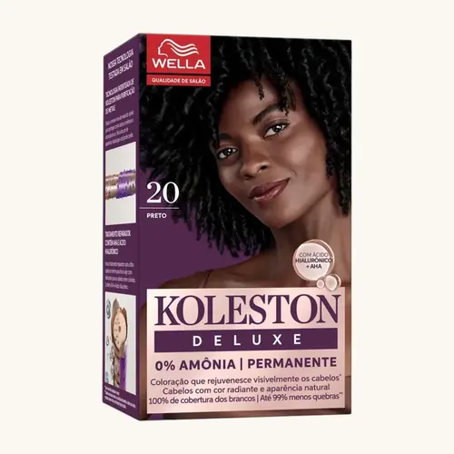 TINTURA KOLESTON DELUXE 20 PRETO