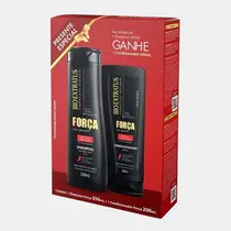 KIT BIO EXTRATUS FORCA COM PIMENTA SHAMPOO 300ML + CONDICIONADOR 200ML