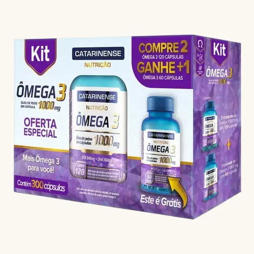 KIT OMEGA 3 CATARINENSE 1000MG 300CPS