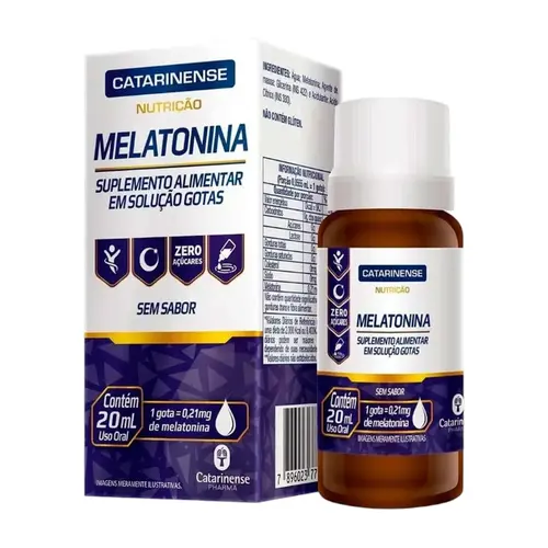 MELATONINA CATARINENSE 0,21MG 20ML SEM SABOR