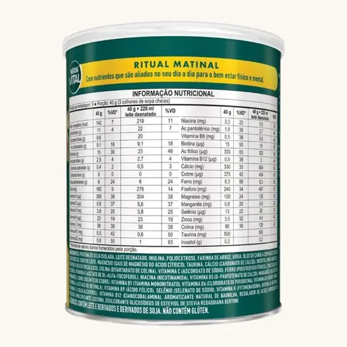 NESTLE VITAL RITUAL MATINAL 40+ BAUNILHA 360GR
