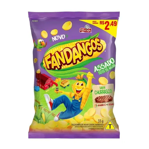SALGADINHO FANDANGOS CHURRASCO 33GR