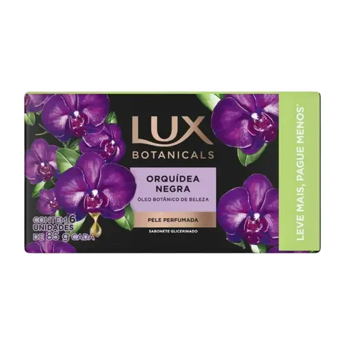 SABONETE LUX BOTANICALS ORQUIDEA NEGRA 85GR 6 UNIDADES