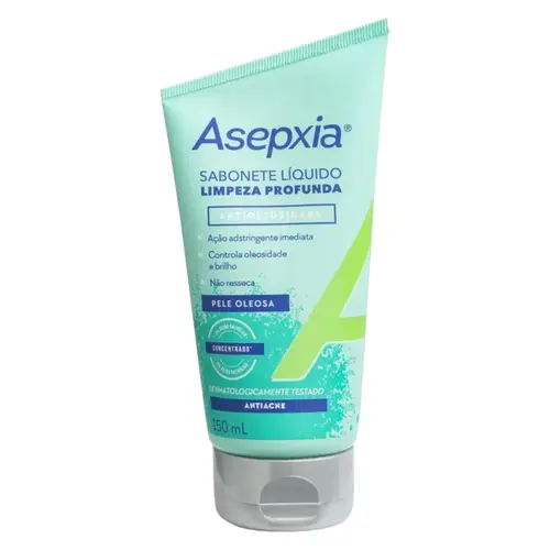 SABONETE LIQUIDO ASEPXIA LIMPEZA PROFUNDA 150ML