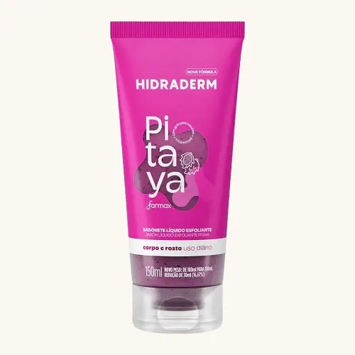 SABONETE LIQUIDO ESFOLIANTE FARMAX HIDRADERM PITAYA 180ML