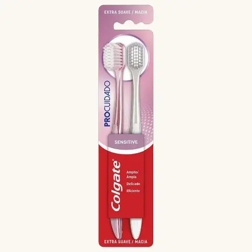 ESCOVA DENTAL COLGATE PRO CUIDADO SENSITIVE 2 UNIDADES