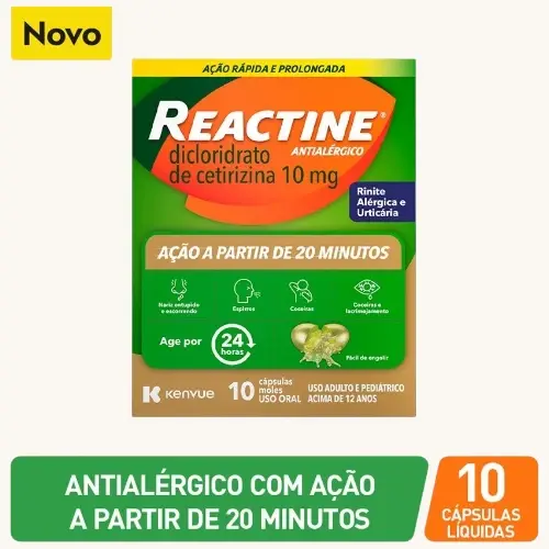 REACTINE 10MG 10 CAPSULAS