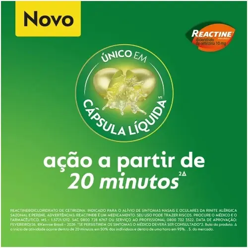REACTINE 10MG 10 CAPSULAS
