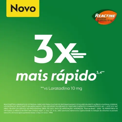 REACTINE 10MG 10 CAPSULAS