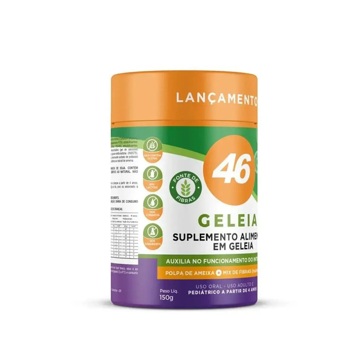 GELEIA 46 MEGALABS SABOR AMEIXA 150GR
