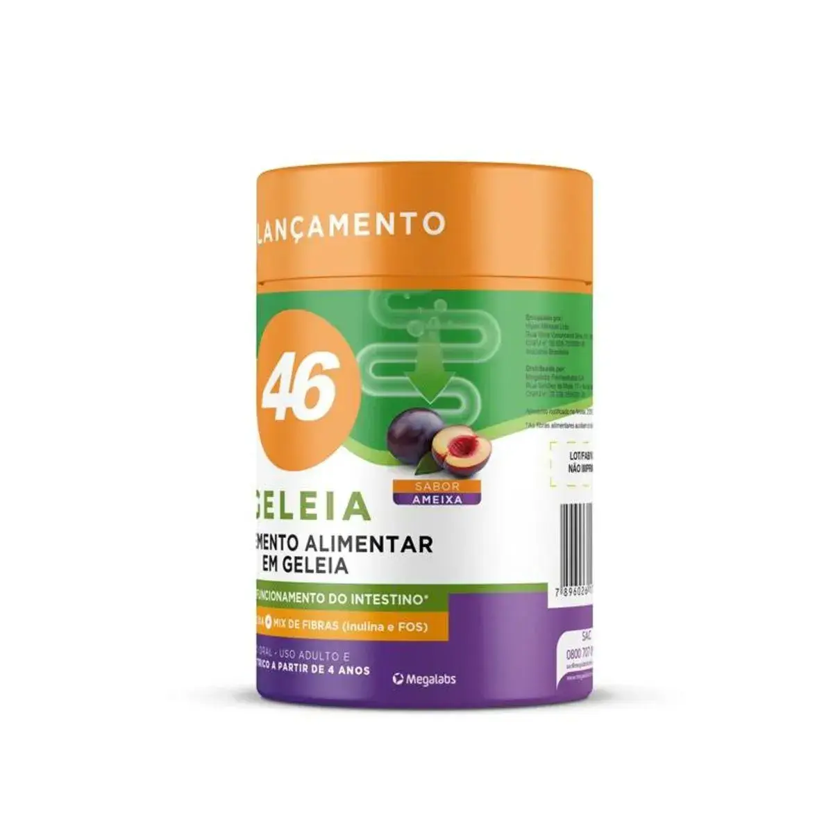 GELEIA 46 MEGALABS SABOR AMEIXA 150GR