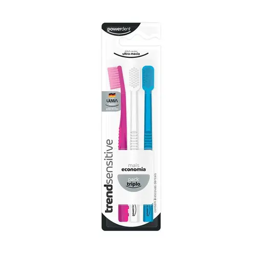 ESCOVA DENTAL POWERDENTE TREND SENSITIVE 3UN