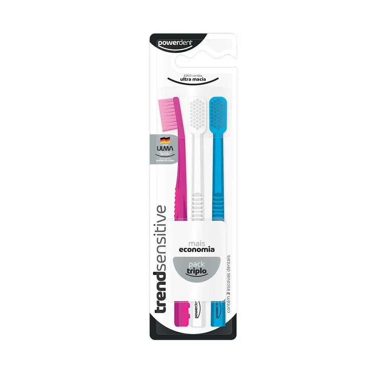 ESCOVA DENTAL POWERDENTE TREND SENSITIVE 3UN