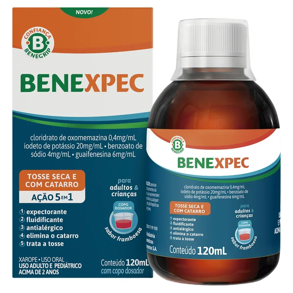 BENEXPEC XAROPE 120ML FRAMBOESA