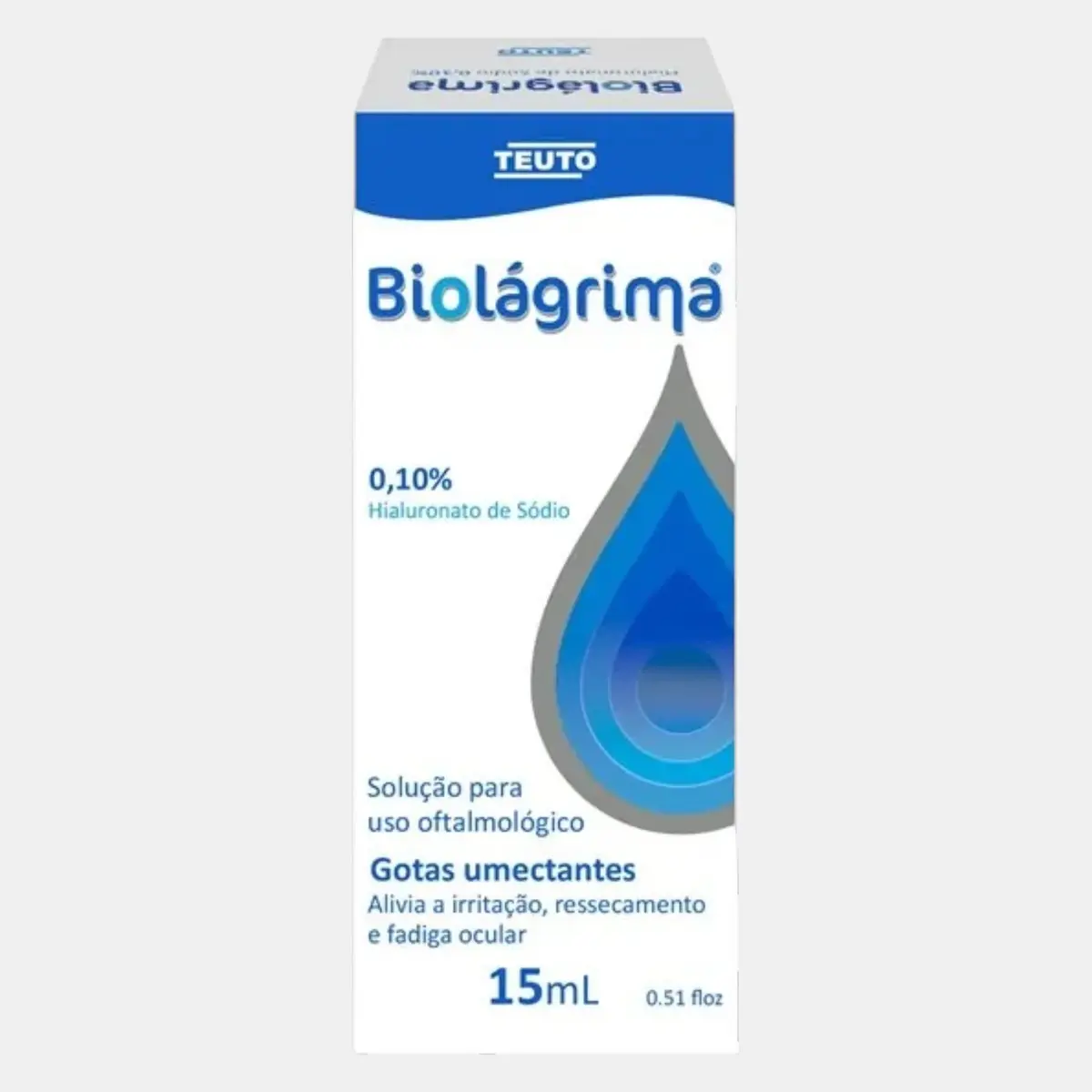 BIOLAGRIMA 0,10% SOLUCAO OFTALMICA 15ML