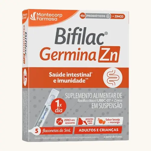 BIFILAC GERMINA ZN 4BI+5MG 5 FLACONETES 5ML