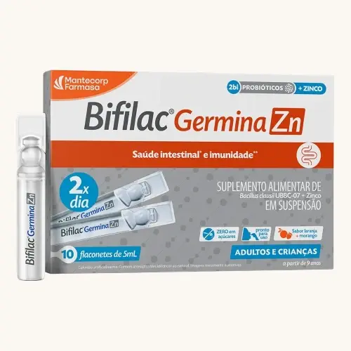 BIFILAC GERMINA ZN 2BI+5MG 10 FLACONETES 5ML