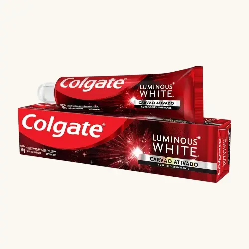 CREME DENTAL COLGATE LUMINOUS WHITE CARVAO ATIVADO 60GR