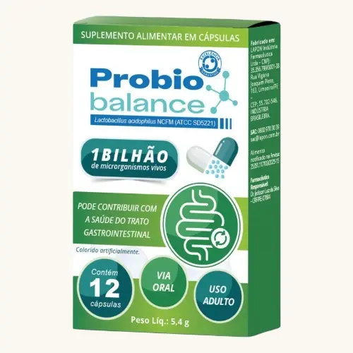 PROBIO BALANCE 1 BILHAO 12 CAPSULAS