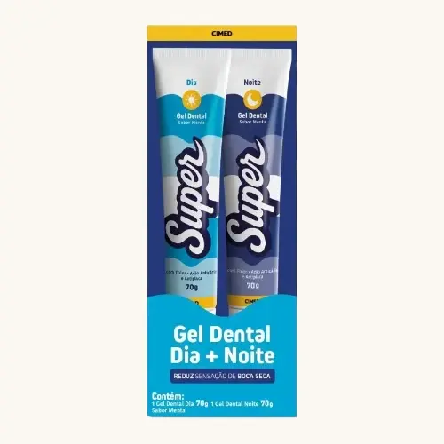 KIT GEL DENTAL SUPER DIA + NOITE 70GR CADA18
