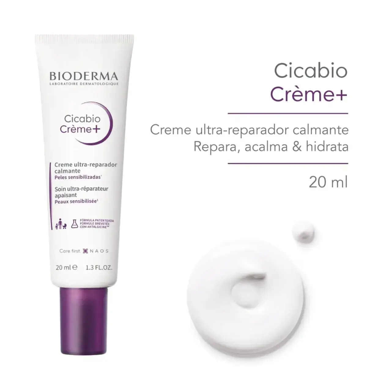 CREME ULTRA-REPARADOR BIODERMA CALMANTE CICABIO 20ML