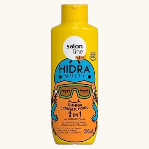 SHAMPOO SALON LINE 2 EM 1 HIDRA MULTY KIDS 300ML