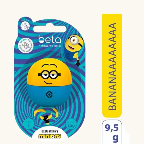 HIDRRATANTE LABIAL BETA MINIONS BANANA FPS6 9,5GR