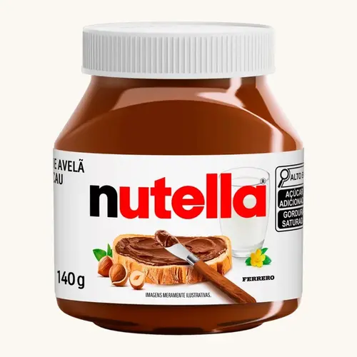 NUTELLA CREME DE AVELA COM CACAU 140GR