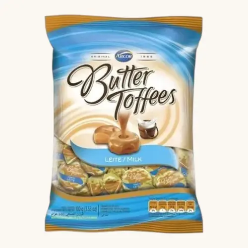 BALA BUTTER TOFFEES LEITE 90GR